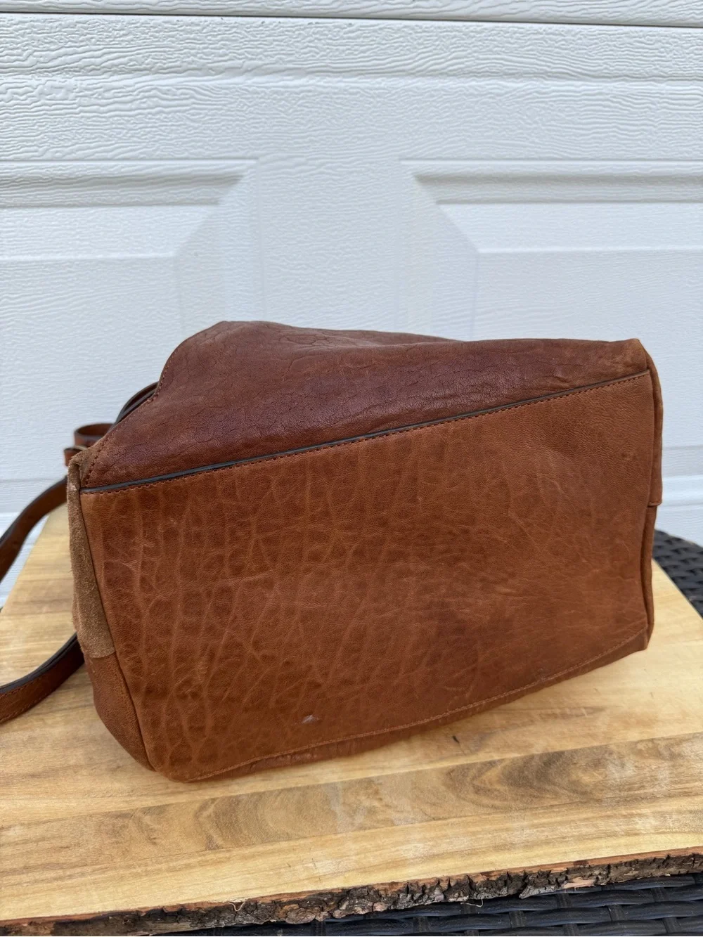 Sundance Italy Brown Leather & Suede Women’s Hobo Bag